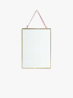 nkuku Kiko Glazed Portrait Photo Frame, Antique Brass - view 2, Antique Brass