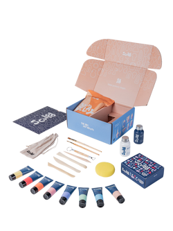 Sculpd Pottery Starter Bundle Gloss Varnish and Pastel Paint Set - view 2, Multi