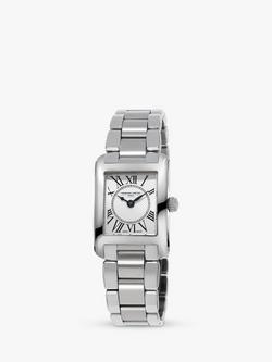 Frederique Constant FC-200MC16B Women's Carrée Bracelet Strap Watch, Silver, Silver