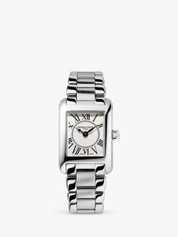 Frederique Constant FC-200MC16B Women's Carrée Bracelet Strap Watch, Silver - view 2, Silver
