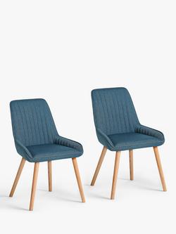 John Lewis Toronto Side Dining Chairs, Set of 2, Navy