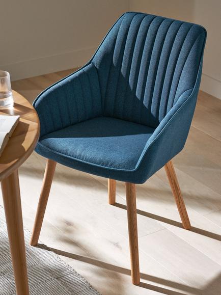 John Lewis Toronto Dining Armchairs, Set of 2 - view 2, Navy