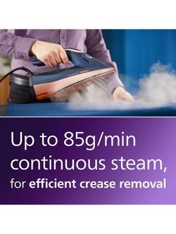 Philips Azur 8000 Series DST8050/26 SteamGlide Elite Steam Iron, Dark Blue - view 2, Dark Blue