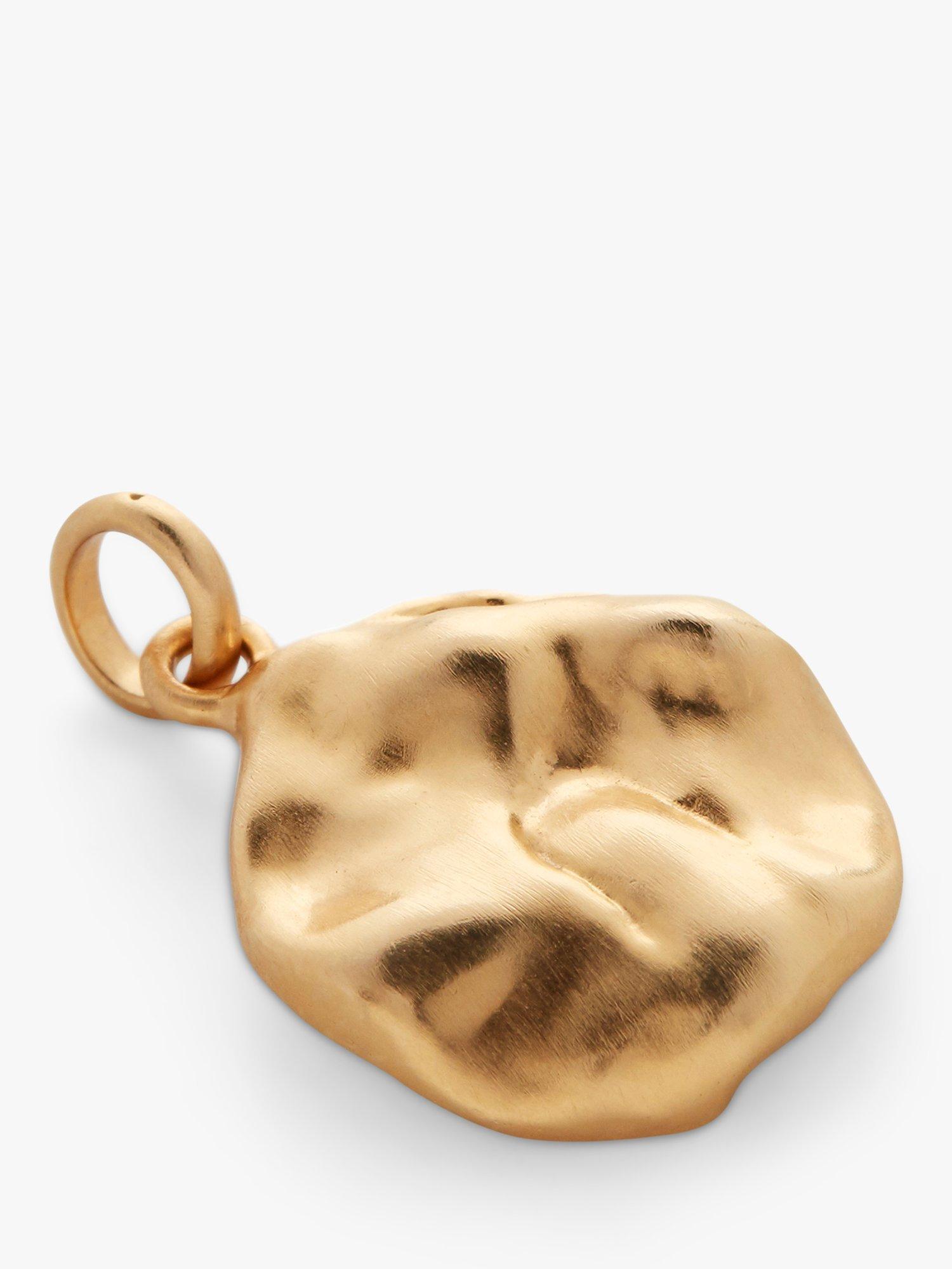 Product image 1 of 6, which shows Monica Vinader x Mother of Pearl Molten Cast Charm, Gold