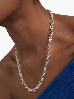 Monica Vinader Infinity Link Necklace - view 2, Silver