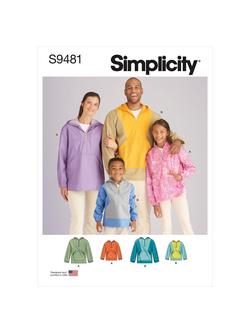 Simplicity Unisex Top for Child, Teen & Adult, Sewing Pattern, S9481, A, 