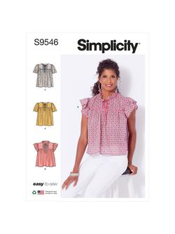 Simplicity Misses' Pullover Tops Sewing Pattern, S9546, A, 