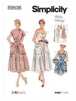 Simplicity Misses' Vintage Sun Dress and Bolero Sewing Pattern, S9536, 