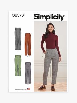 Simplicity Misses' Pull- On Trousers Sewing Pattern, S9376U5, Multi