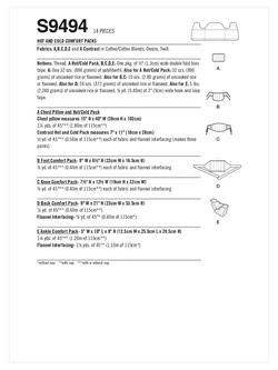 Simplicity Hot and Cold Comfort Packs Sewing Pattern, S9494, OS - view 2, 