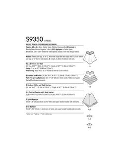 Simplicity Misses' Poncho Costume Sewing Pattern, SS9350, OS - view 2, 