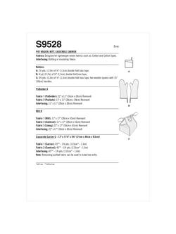 Simplicity Kitchen Textiles Sewing Pattern, S9528, OS - view 2, 