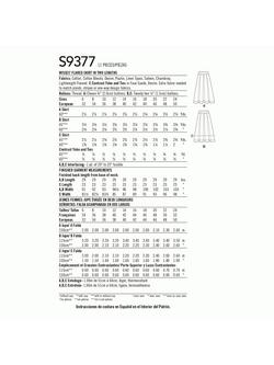 Simplicity Misses Flared Skirt Sewing Pattern, S9377, H5 - view 2, 