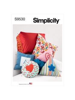 Simplicity Cushions and Cushion Covers Sewing Pattern, S9530, OS, 