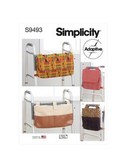 Simplicity Walking Frame Bags Sewing Pattern, S9493, OS, 