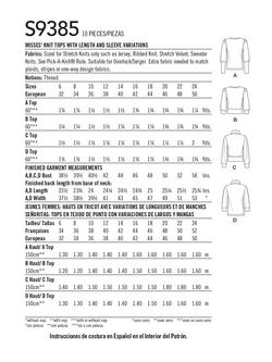 Simplicity Misses' Knit Tops Sewing Pattern, S9385, U5 - view 2, 
