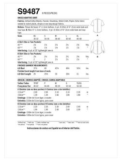 Simplicity Unisex Adaptive Shirt Sewing Pattern, S9487, A - view 2, 