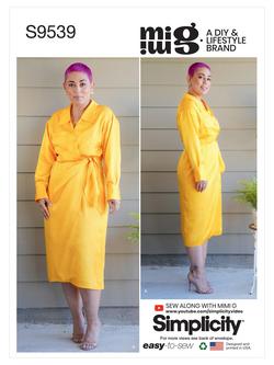 Simplicity Mimi G Misses' Wrap Dress Sewing Pattern, S9539, 