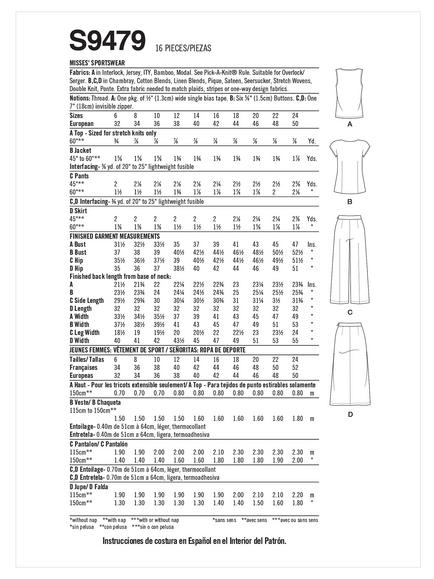 Simplicity Misses' Sportswear Sewing Pattern, S9479 - view 2, 