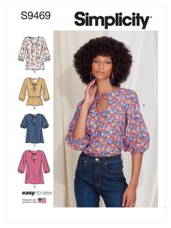 Simplicity Misses' Pullover Tops Sewing Pattern, S9469, 