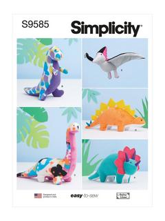 Simplicity Plush Dinosaurs Sewing Pattern, S9585OS