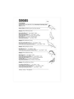 Simplicity Plush Dinosaurs Sewing Pattern, S9585OS - view 2, 