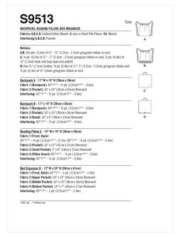 Simplicity Backpacks, Reading Pillow and Bed Organizer Sewing Pattern, S9513, OS - view 2, 