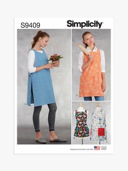 Simplicity Misses' Aprons Sewing Pattern, S9409, A, 