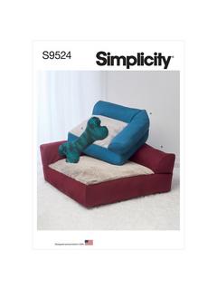 Simplicity Pet Beds and Stuffed Pillow Toy Sewing Pattern, S9524, OS