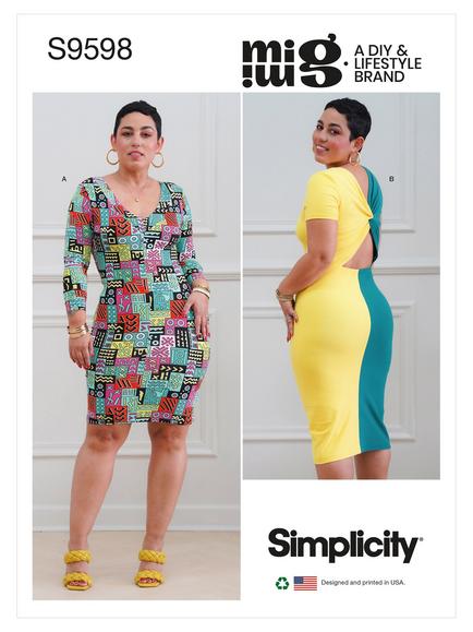 Simplicity Misses' Knit Dresses Sewing Pattern, S9598, 
