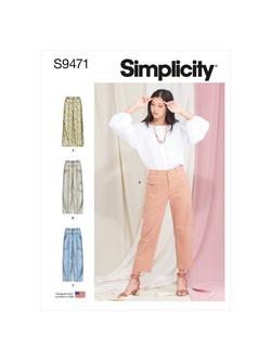 Simplicity Misses' Cropped Pants Sewing Pattern, S9471, 