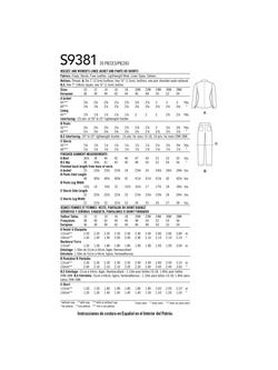 Simplicity Misses' & Women's Lined Jacket & Pants/Shorts Sewing Pattern, S9381AA - view 2, 