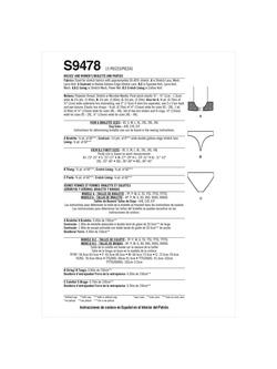 Simplicity Misses' and Women's Bralette and Panties Sewing Pattern, S9478, A - view 2, 