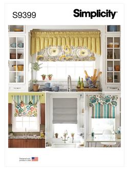 Simplicity Roman Blinds and Valances Sewing Pattern, S9399, OS, 