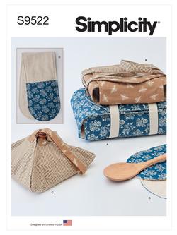Simplicity Kitchen Textiles Sewing Pattern, S9522, OS, 