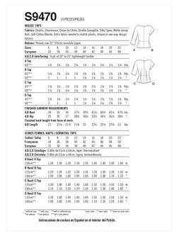 Simplicity Misses' Peplum Tops Sewing Pattern, S9470 - view 2, 