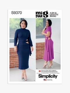 Simplicity Misses' Knit Dress Sewing Pattern, S9370, U5