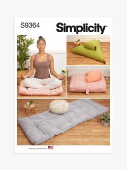 Simplicity Meditation Cushions Sewing Pattern, S9364, 