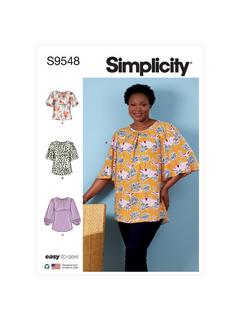 Simplicity Women's Top and Tunic Sewing Pattern, S9548, FF