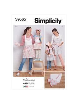 Simplicity Misses' and Children's Aprons and Accessories Sewing Patterns, S9565A, 