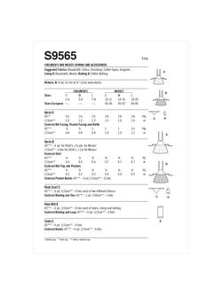 Simplicity Misses' and Children's Aprons and Accessories Sewing Patterns, S9565A - view 2, 