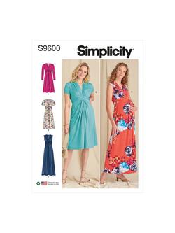Simplicity Misses' Knit Dresses Sewing Pattern, S9600, 