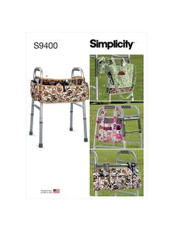 Simplicity Walker Accessories Sewing Pattern, S9400, OS, 