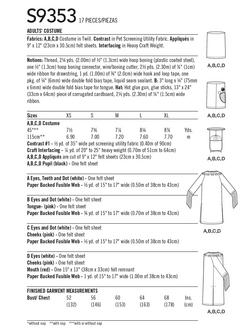 Simplicity Adults' Tube People Costume Sewing Pattern, S9353, BB - view 2, 