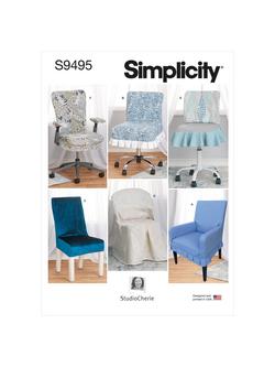 Simplicity Chair Slipcover Sewing Pattern, S9495, OS, 