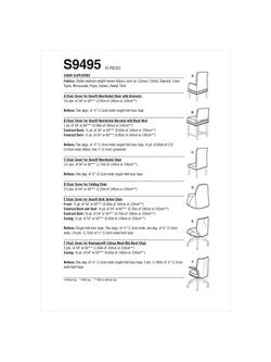 Simplicity Chair Slipcover Sewing Pattern, S9495, OS - view 2, 