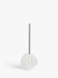 John Lewis ANYDAY Seashell Toilet Brush, White