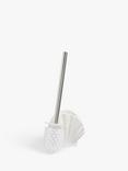 John Lewis ANYDAY Seashell Toilet Brush, White