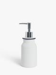 John Lewis Enamel Effect Soap Pump, White