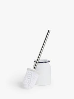 John Lewis Enamel Effect Toilet Brush - view 2, White